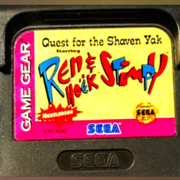 SEGA Game Gear - Ren & Stimpy - PAL PLUS FREE CASE & POST | Australia